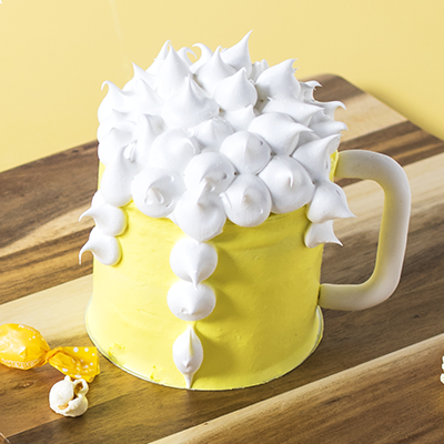 Beer deals shape cake