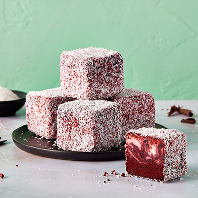 Red Velvet Cheesecake-Lamington